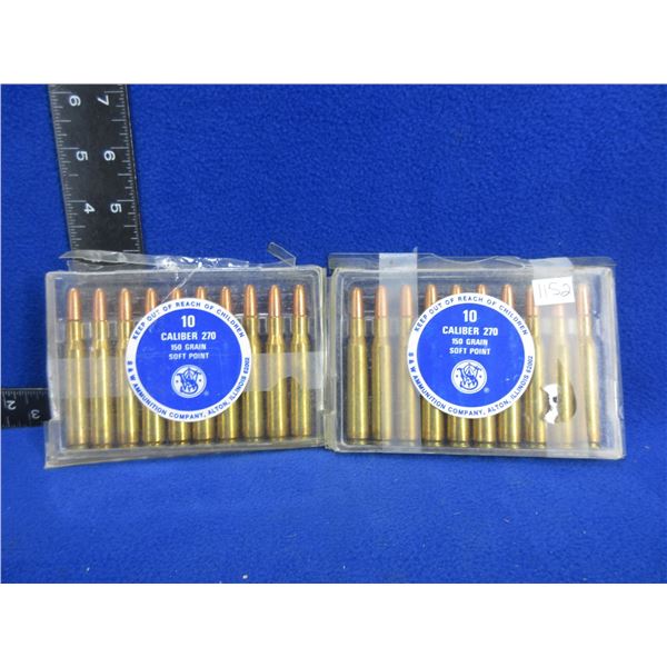 270 Cal. 150gr SP S&W Ammunition Co. Cartridges