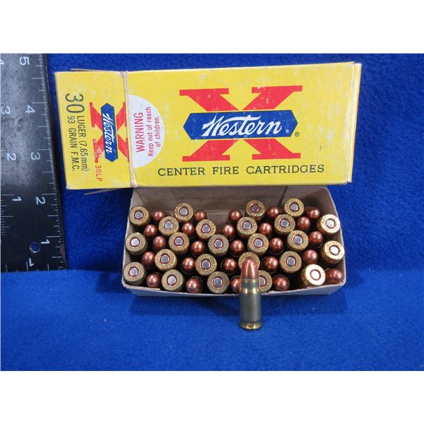 Collector Ammo - 30 Luger 93gr FMC Western Cartridges