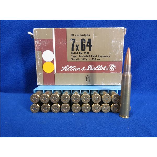 Collector Ammo - 7X64 158gr Sellier & Bellot Cartridges