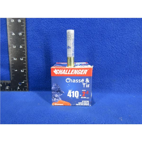 410 Ga 2 1/2" 4 Shot Challenger Shotshells - Box of 25