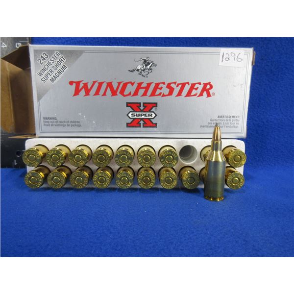 243 WSSM 100gr PP SuperX Winchester Cartridges