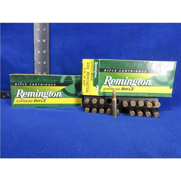 222 Rem. 50gr PSP Express Rifle Remington Cartridges