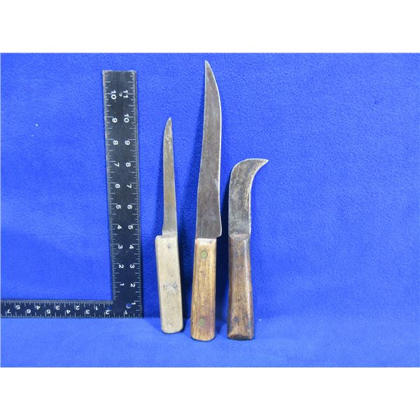 3 Knives - Narlys, Sheffield, Ontario Knife Co.