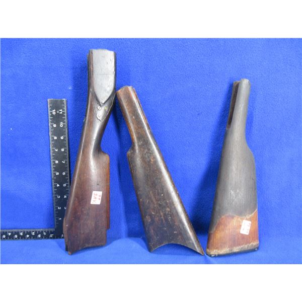 3 Wood Stocks - 99 Savage, 92-94 Win., Unknown - As Is