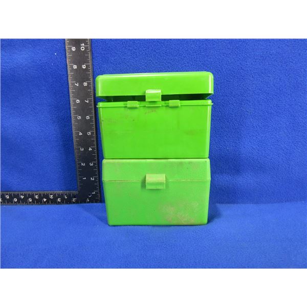 2 Empty Case-Gard 50 Ammo Boxes - 264 Cal. - 410 Ga
