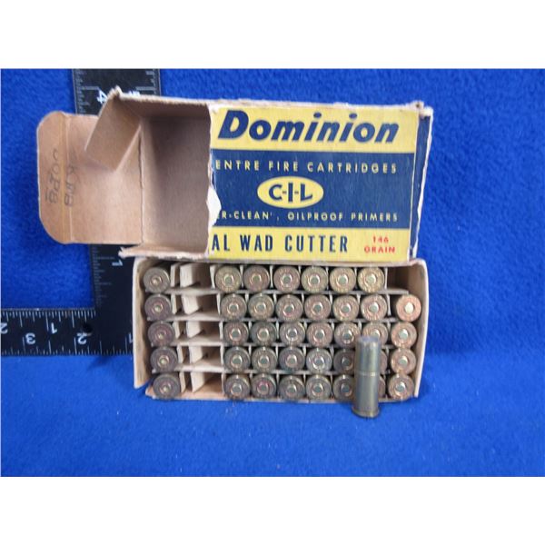 Collector Ammo - 38 Spl 146gr WC CIL Dominion Cartridges