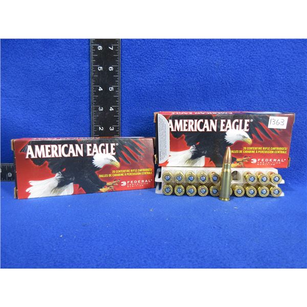 7.62X39Soviet 124gr FMJ American Eagle Federal Cartridges
