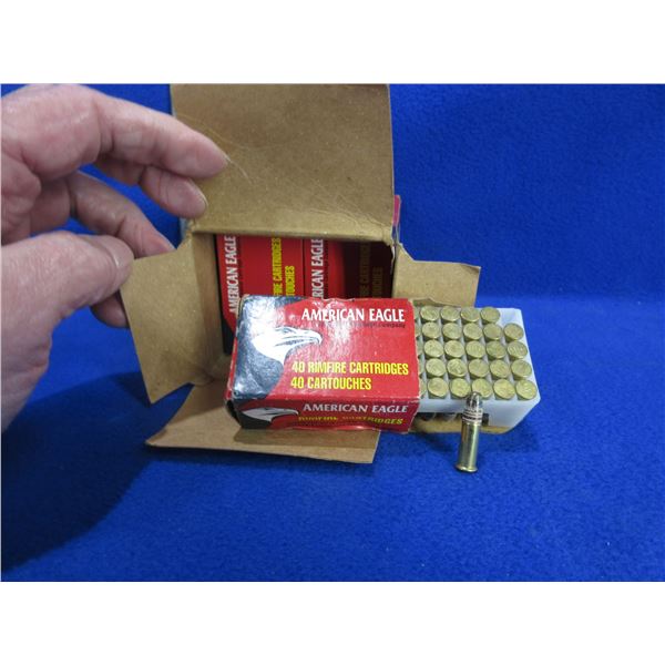 22 LR 38gr HP HV American Eagle Federal Cartridges