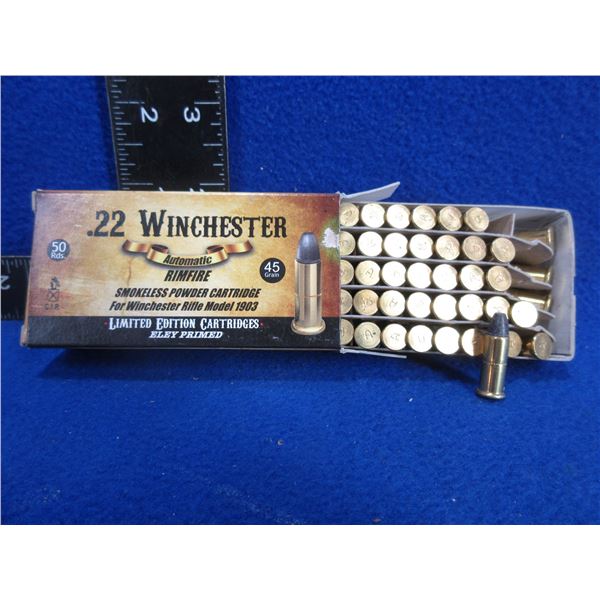 Collector Ammo - 22 Winchester Auto RF 45gr Cartridges
