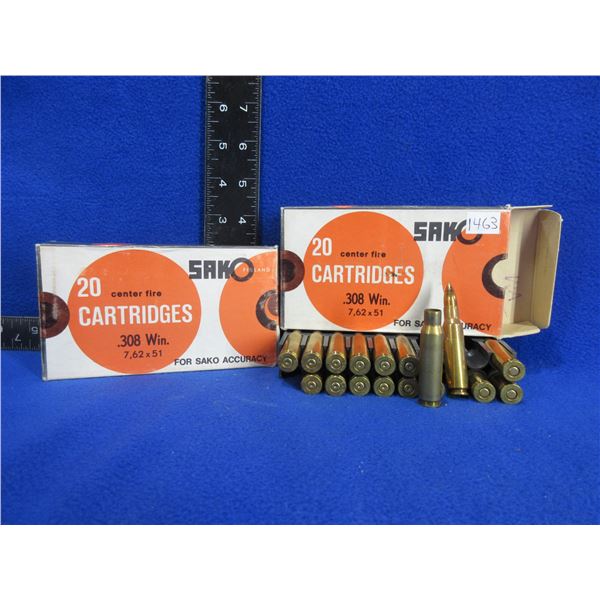 308 Win. (7.62X51) 125gr FJ SP Sako Cartridges