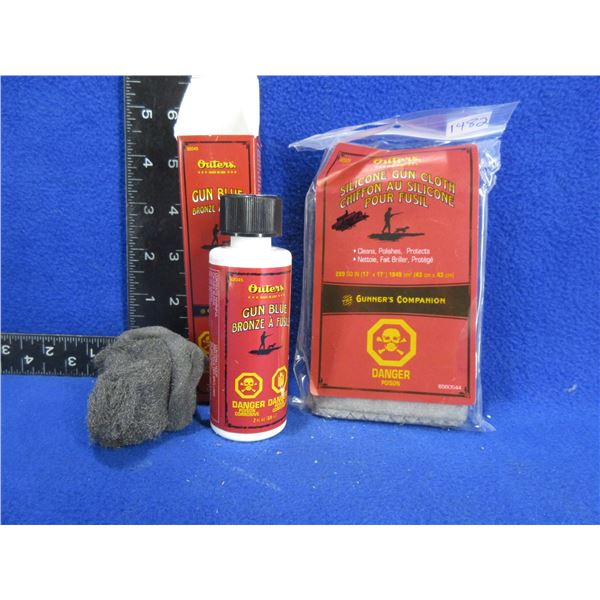 New - Outers Gun Blue and Silicone Gun Cloth