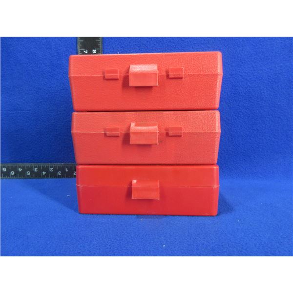 3 Case-Gard P-100 Empty Ammo Boxes - 41 Mag - 45 LC
