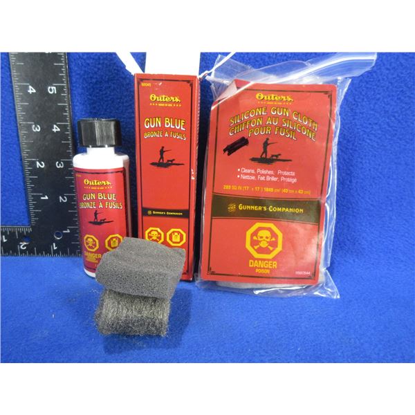 New - Outers Gun Blue and Silicone Gun Cloth