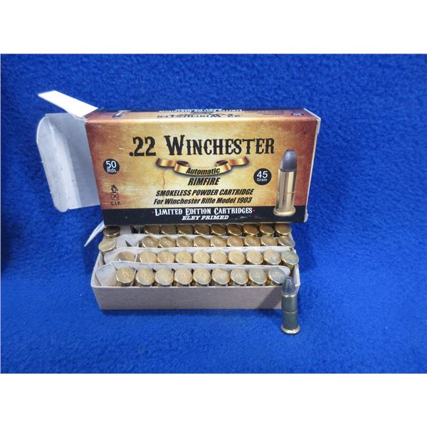 Collector Ammo - 22 Winchester Auto RF 45gr Cartridges