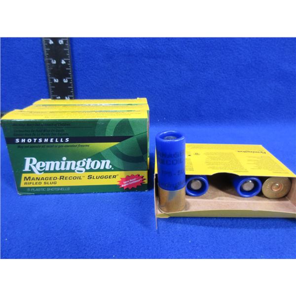 12 Ga 2 3/4" Rifled Slug Remington Slugger Shotshells