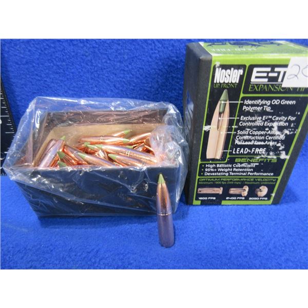338 Cal. .338" 225gr Spitzer Expansion Tip Nosler Bullets