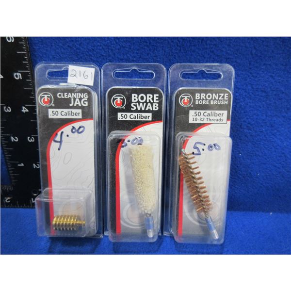 NEW 50 Cal Bore Swab, Cleaning Jag and Bore Brush