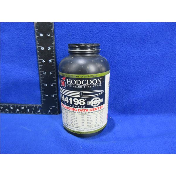 Hodgdon H4198 Rifle Powder - Sealed 1 lb Tub