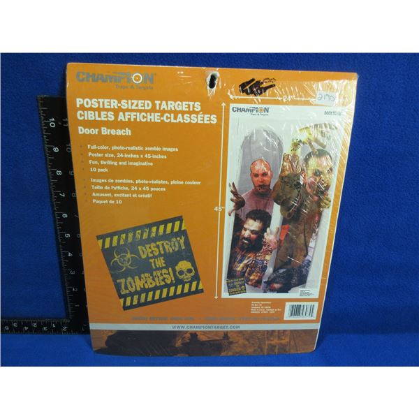 NEW - Champion Poster-Sized Zombie Targets - 24" x 45"