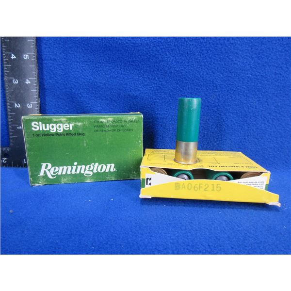 12 Ga 2 3/4" HP Rifled Slug Remington Slugger Shotshells