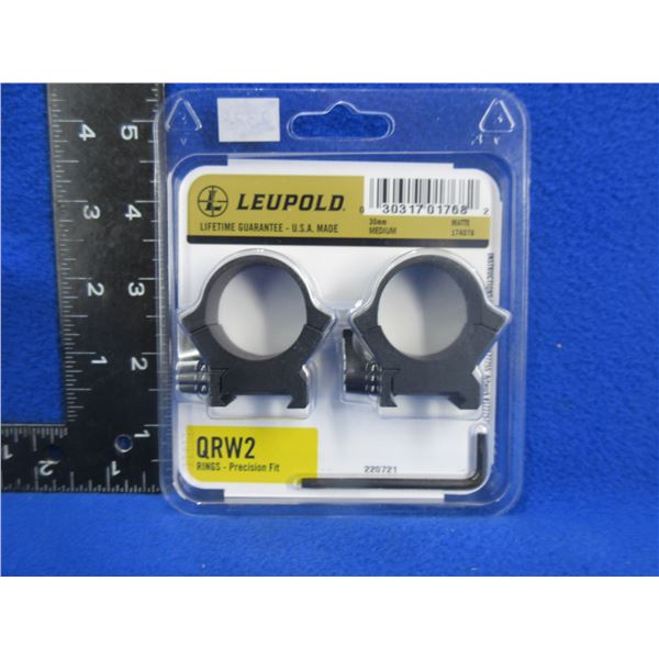 Leupold QRW2 30MM Medium Rings Gloss # 174075