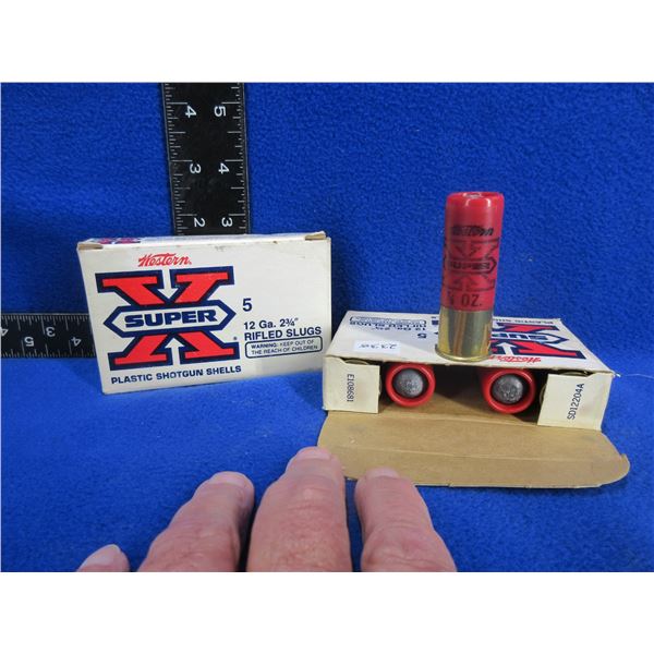 12 Ga 2 3/4" Rifled Slug Western SuperX Shotshells