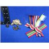 Image 1 : 5 Medal ribbons, patch of canon & other misc.