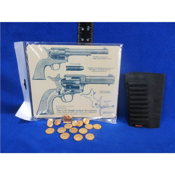Colt Mouse Pad, Buttons & Medallions, Cartridge Holder