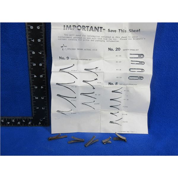 European Shotgun Springs - 5 Springs