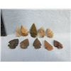 Image 1 : 10 Arrowheads - Approx. 3/4" to 1 1/4" Length