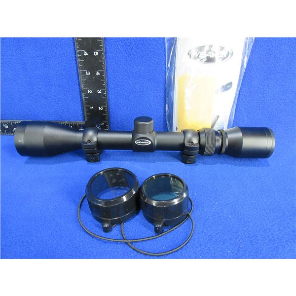 NEW - Weaver 3-9x40 Riflescope with Lense Covers, Rings