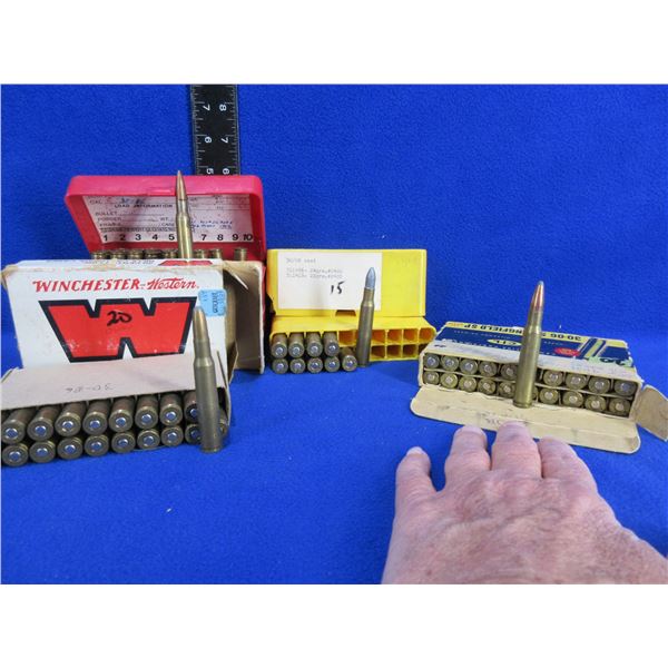 30-06 Sprg Reloads - 67 Cartridges + 21 Brass