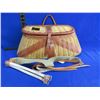 Image 1 : Wicker Fishing Creel/Basket - Appears Unused