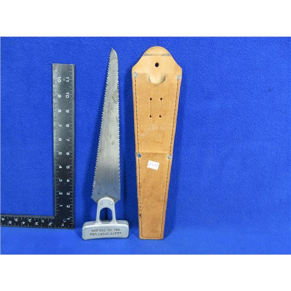 Knapp Sport Saw with Leather Sheath