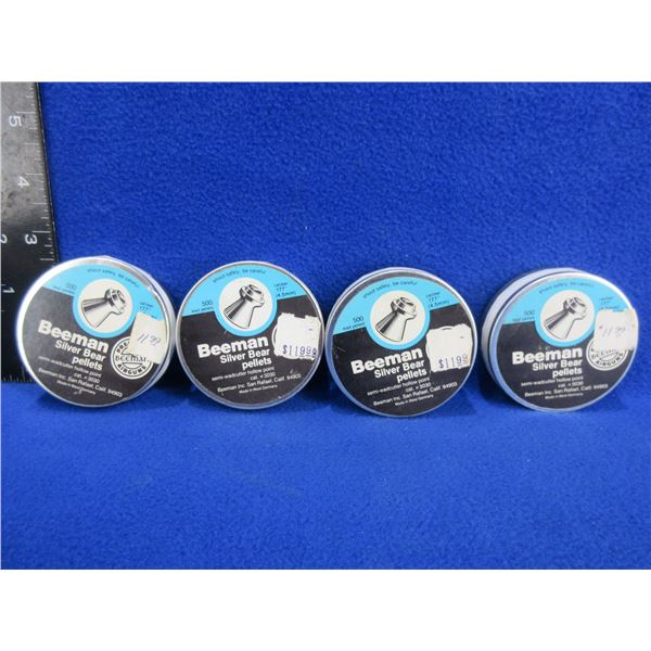 177 Cal. Beeman Silver Bear Pellets - 4 Boxes of 500