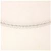 Image 4 : 14k White Gold 19.72 ctw 18 Station Oval Amethyst by the Yard 38" Chain Necklace