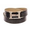 Image 1 : Hermes Black Leather Constance H Belt