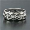 Image 2 : Antique 14k White Gold 0.20 ctw Diamond 7mm Eternity Band Ring