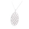 Image 3 : 14KT White Gold 1.47 ctw Diamond Pendant With Chain