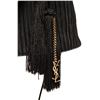 Image 8 : Saint Laurent YSL Black Canvas Fringe Bucket Bag