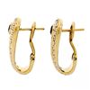 Image 5 : QUALITY Di Modolo 18K Yellow Gold 1.90 ctw Sapphire Diamond Huggie Cuff Earrings
