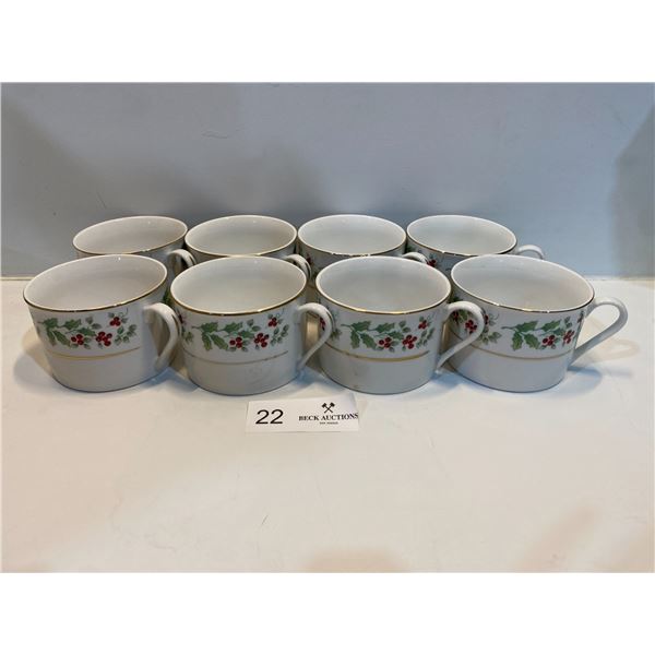 Set Of 8 Gibson Teacups