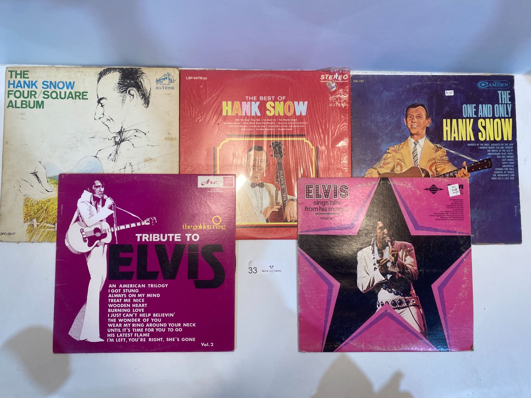 5 Record Collection Of 5 Records - Beck Auctions Inc.