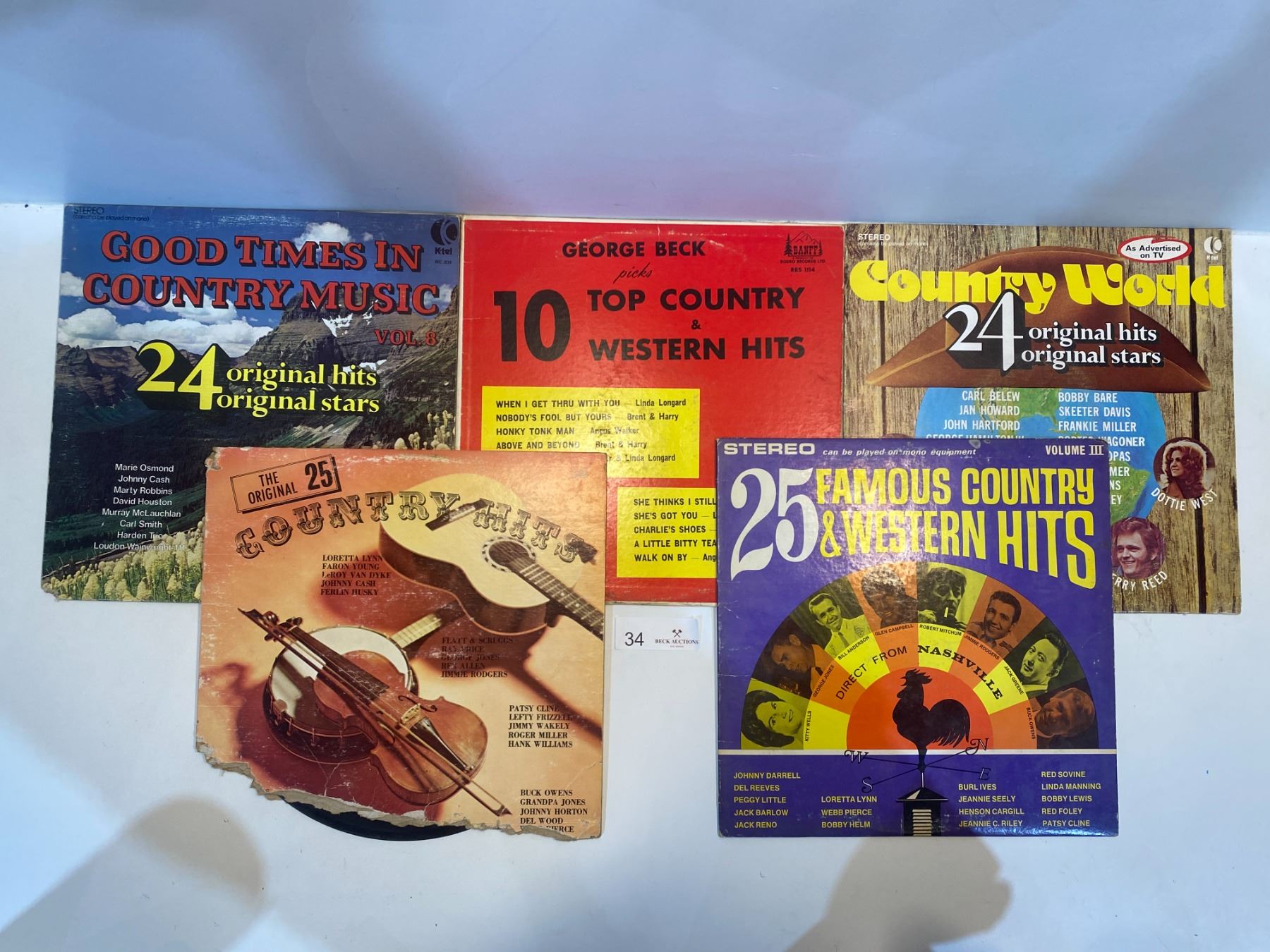 5 Record Collection Of 5 Records - Beck Auctions Inc.
