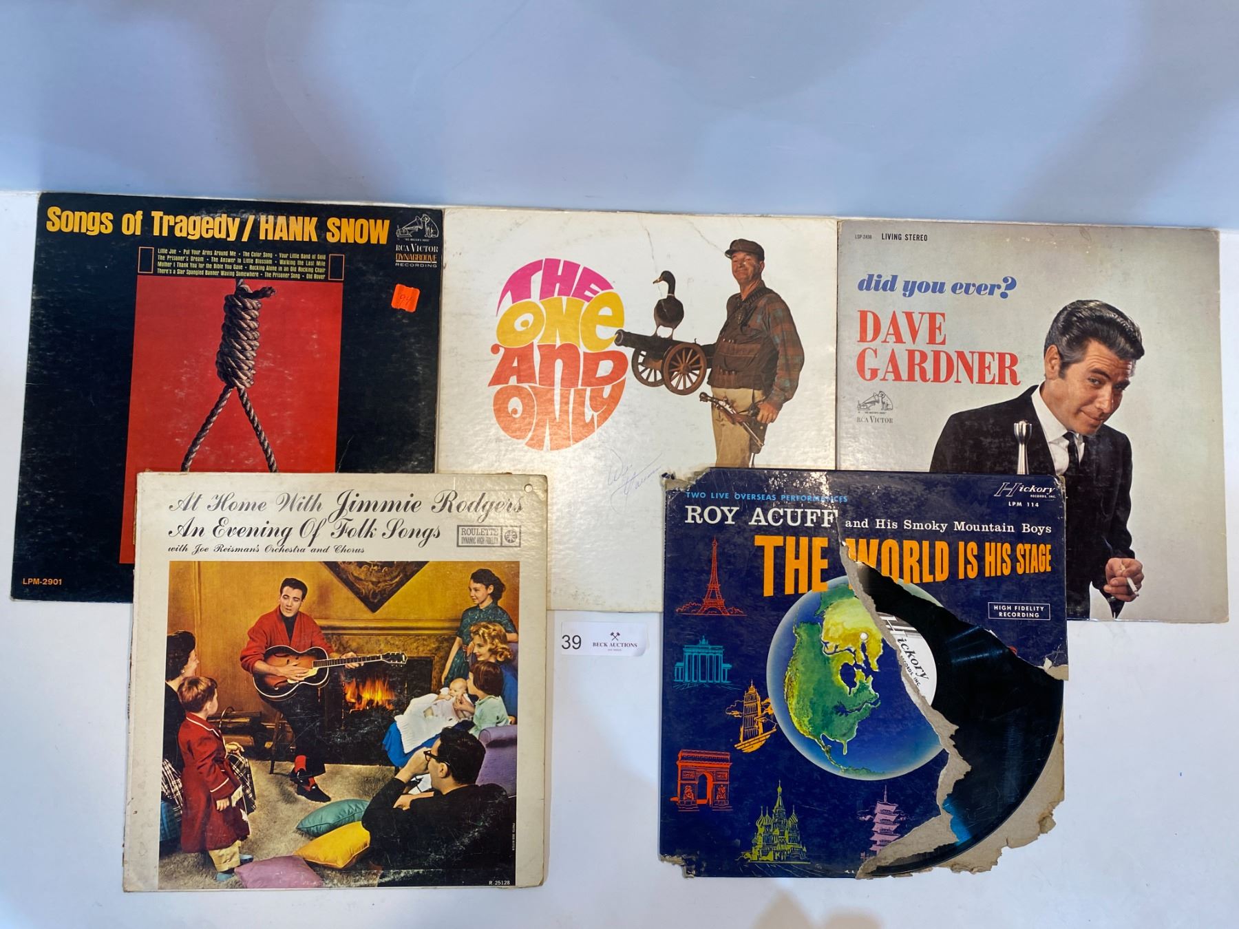 5 Record Collection Of 5 Records - Beck Auctions Inc.