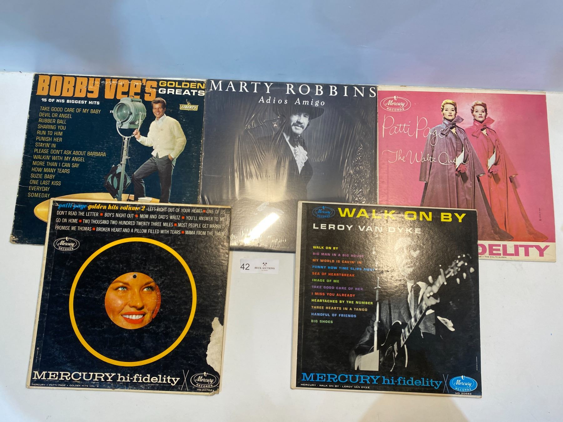 5 Record Collection Of 5 Records - Beck Auctions Inc.