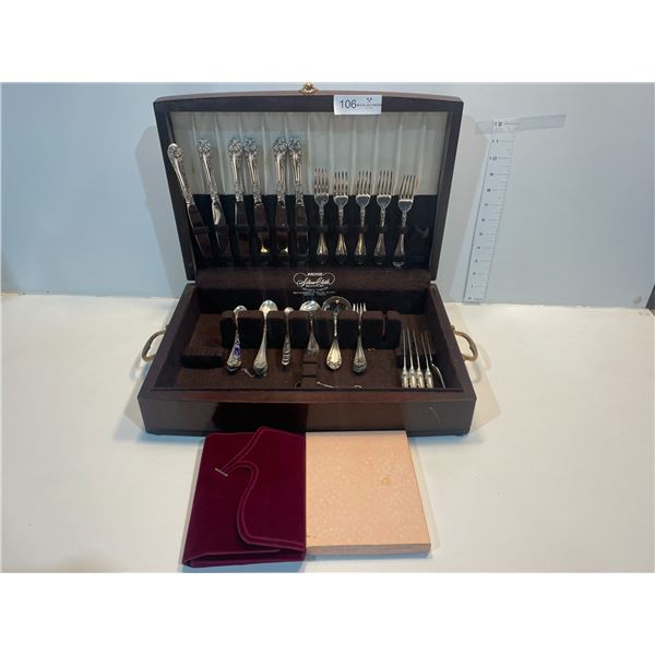 Large Collection Of Stainless And Sterling Cutlery And Little Decorative Spoons