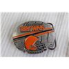 Image 2 : (3) NFL Belt Buckles - Cleveland Browns, Tampa Bay Buccaneers, Buffalo Bills