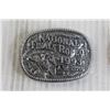 Image 2 : (2) National Finals Rodeo 1993 and 1995 Hesston Belt Buckles - (1) Sealed