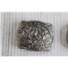 Image 2 : (2) National Finals Rodeo 1992 and 1985 Hesston Belt Buckles - (1) Sealed
